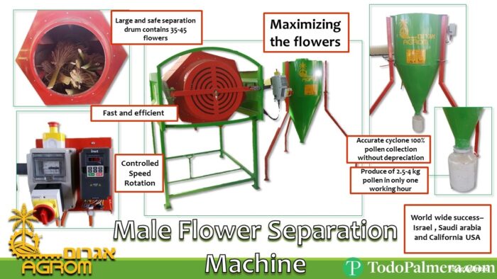 machine de separation de polen (paume mâle)